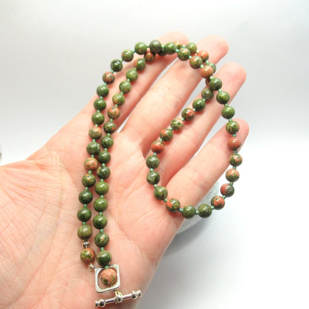 Unakite Bead necklace
